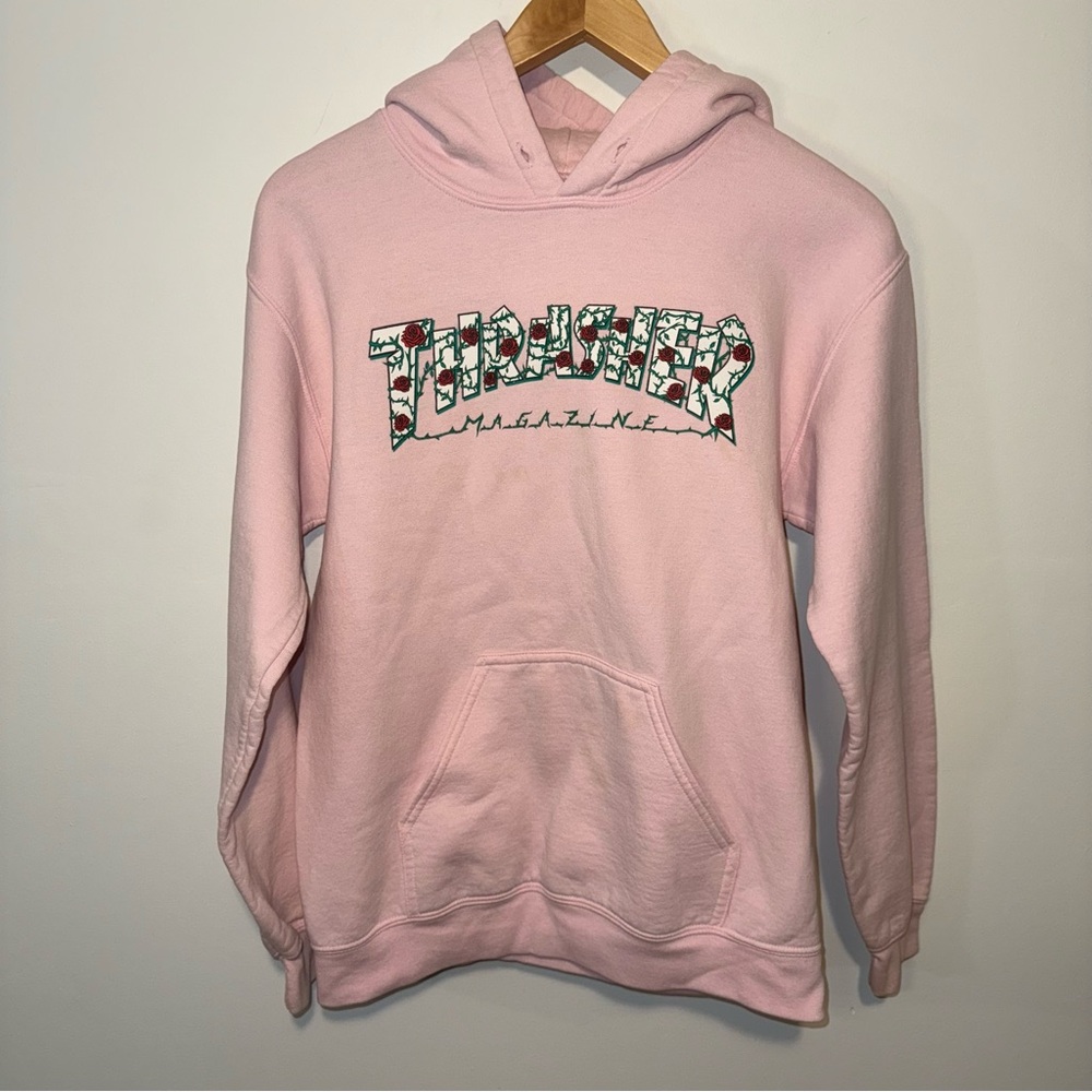 Thrasher Women's Pink Hoodie Sweater Size Small